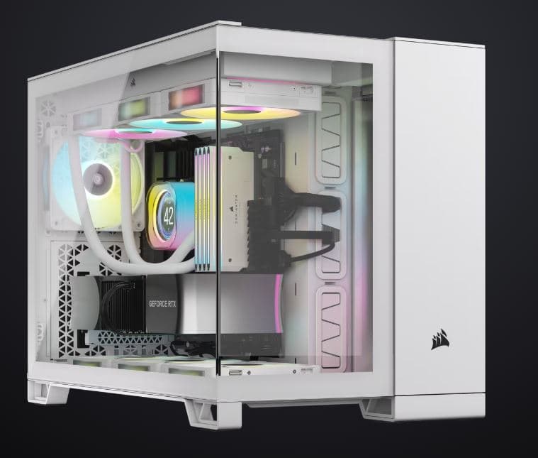 CORSAIR CASE 2500X TEMPERED WHITE