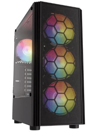 NSX CASE RAPTOR + PSU 550W 80+ ARGB
