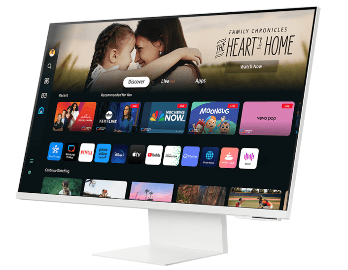 MONITOR SAMSUNG 32" FLAT SMART 4K M80D